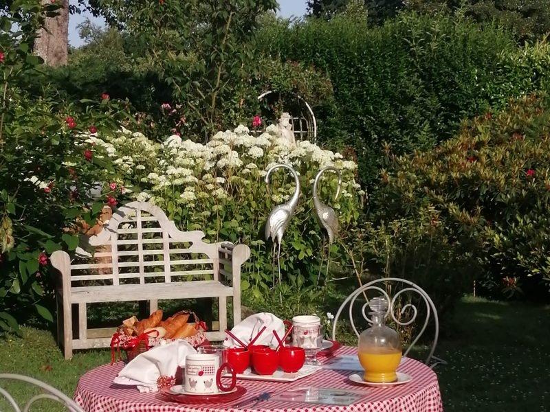 petit déjeuner jardin